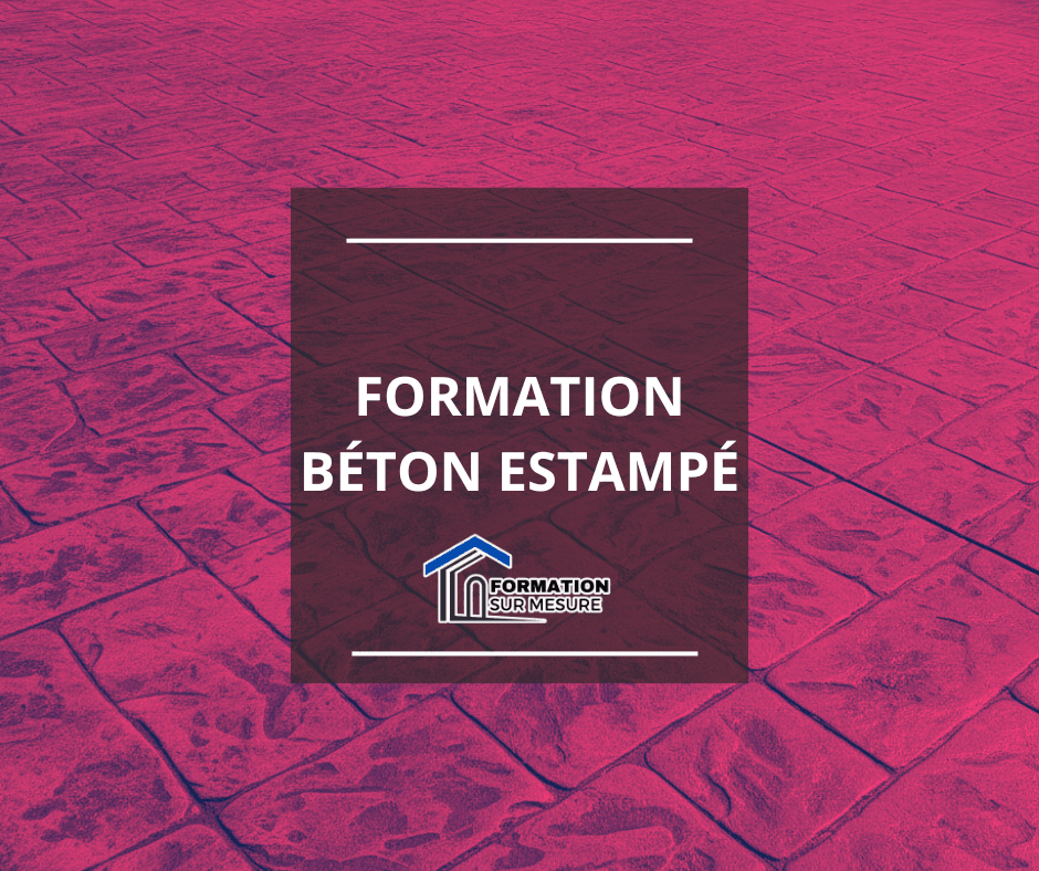 formation béton estampé visuel de la formation béton estampé